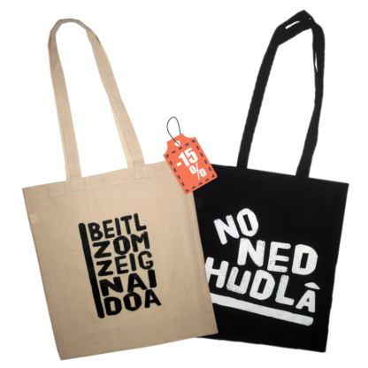 Stoffbeutel Zwoier (Beitl zom Zeig nai dao + No ned hudla)