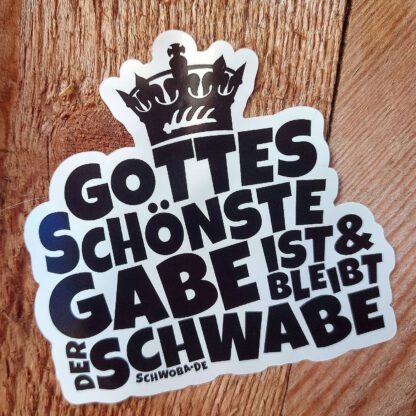 1 x Gottes schönste Gabe AUFKLEBER – Bild 2